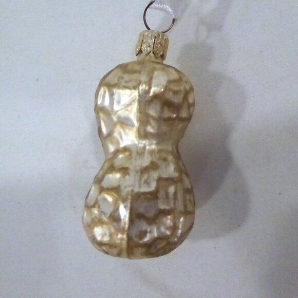 NEW CHRISTMAS HAND CRAFTED BLOWN GLASS PEANUT & ELEPHANT ORNAMENT SET - Picture 7 of 9